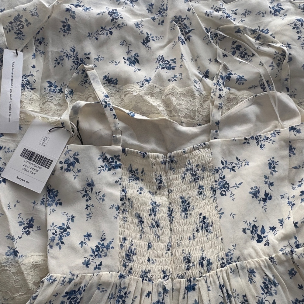 Reformation Blue Floral Maxi Dress - Picture 4 of 7